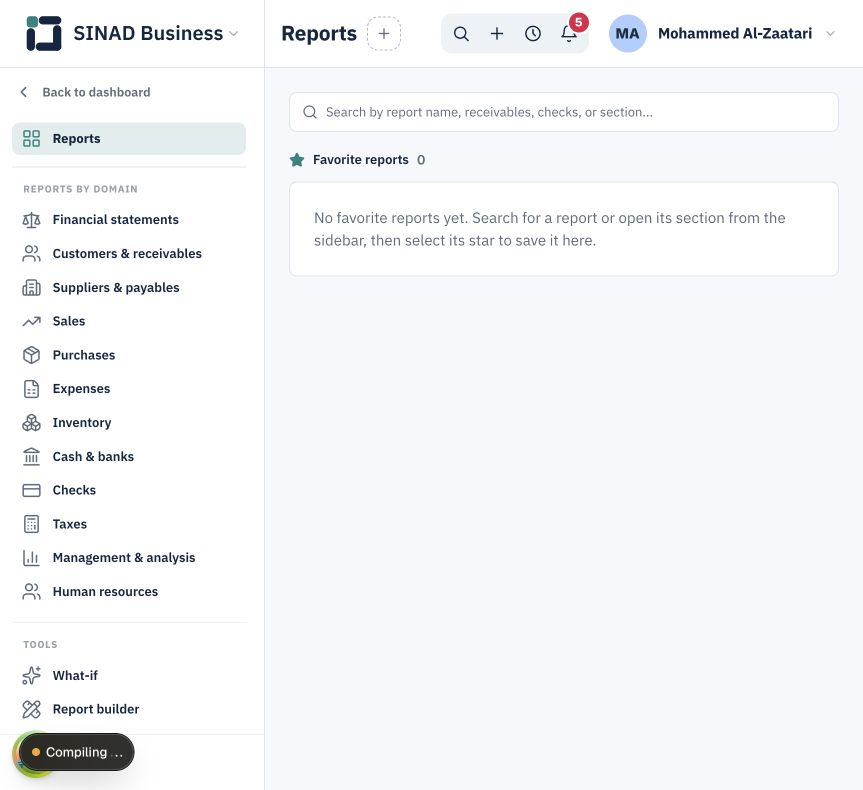 Read financial and operational reports